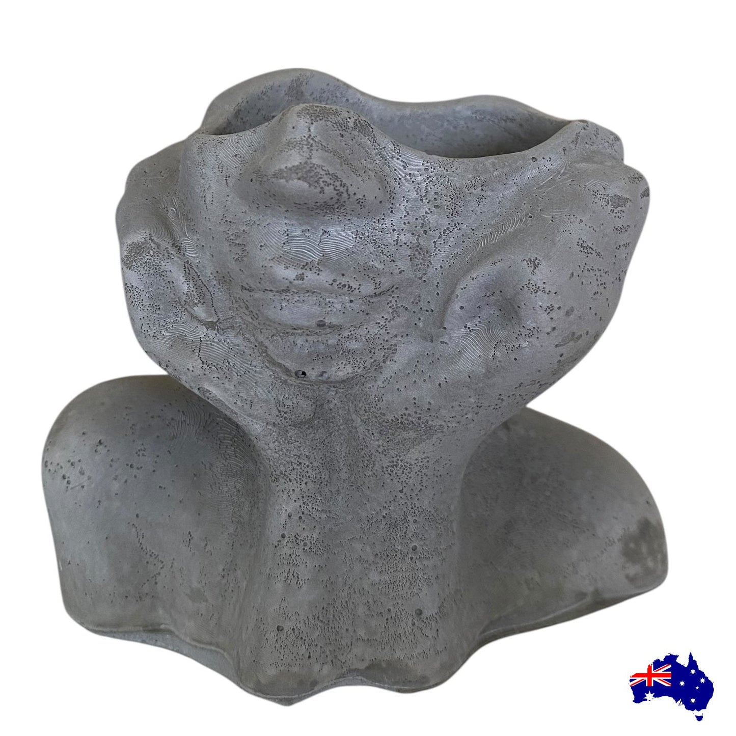 Planter Pot Vase Lady Aussie Handmade Concrete