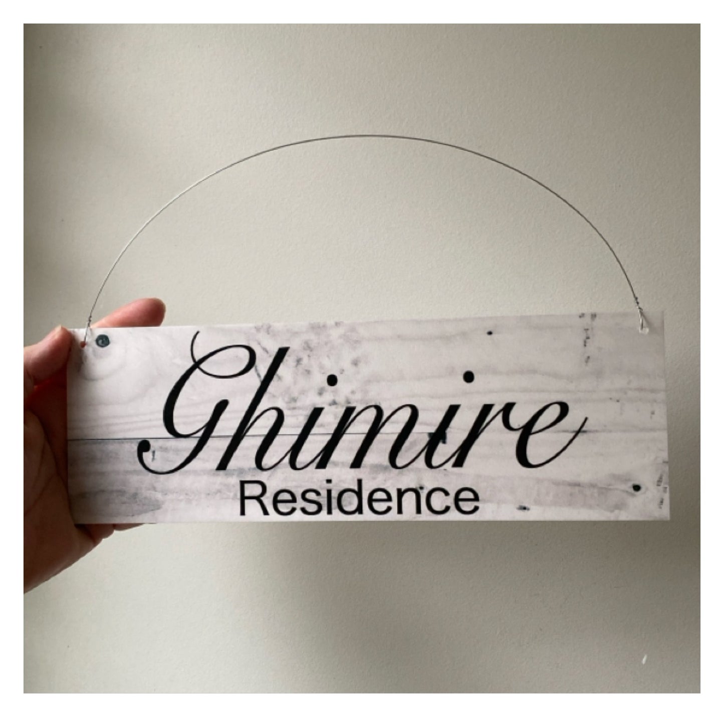 Family Residence Custom Personalised House Rustic Sign - The Renmy Store Homewares & Gifts 