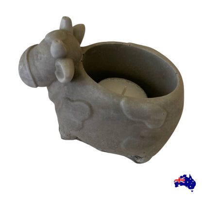 Pure Beeswax Cow Candle Aussie Handmade