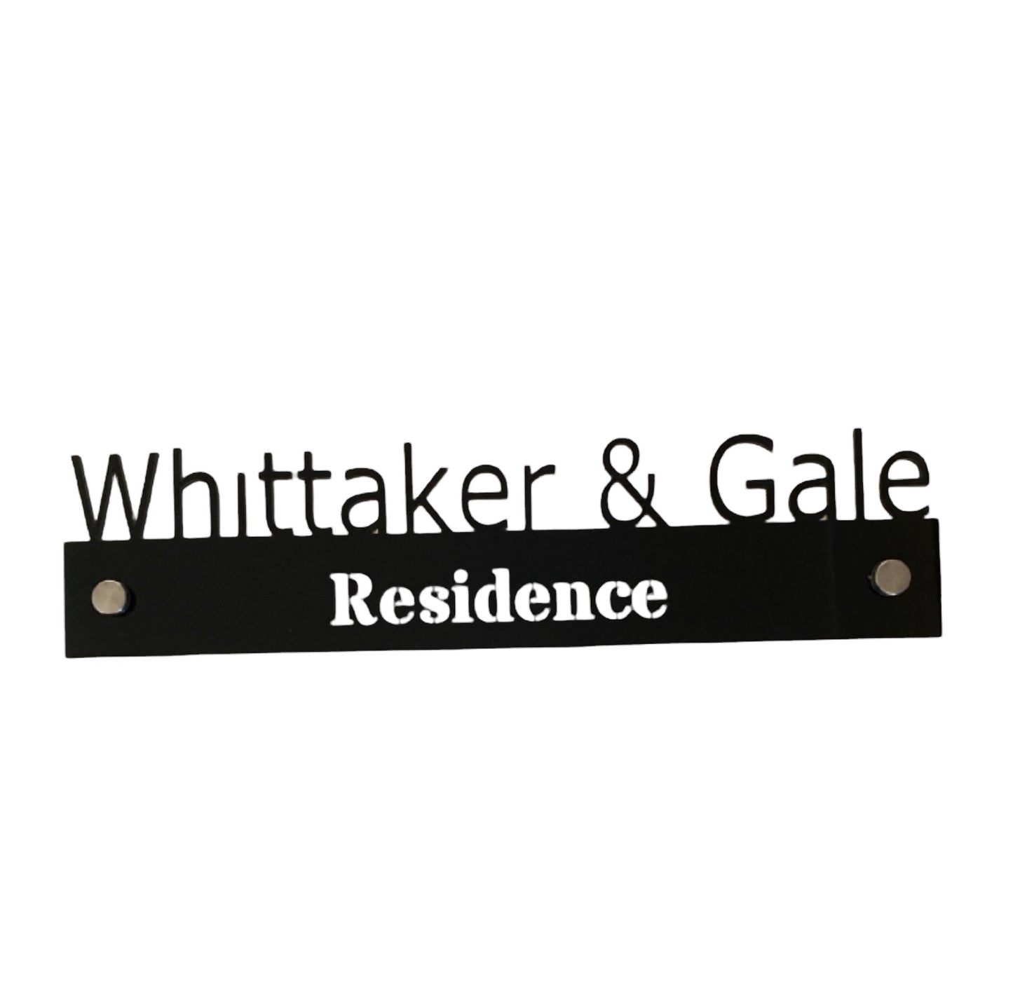 Personalised Residence Family Surname Black House Custom Sign - The Renmy Store Homewares & Gifts 