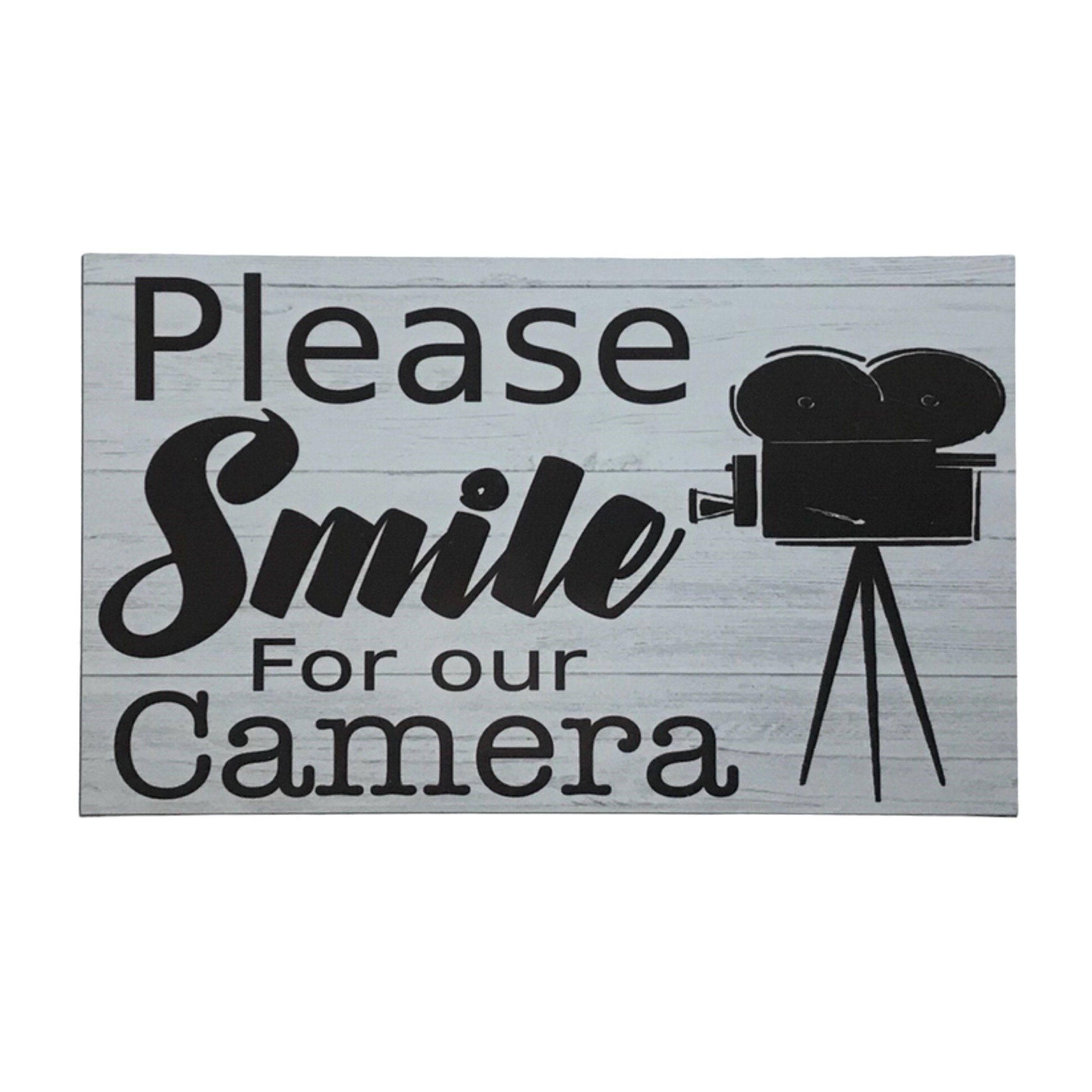 Please Smile For Camera Property Shop Sign - The Renmy Store Homewares & Gifts 