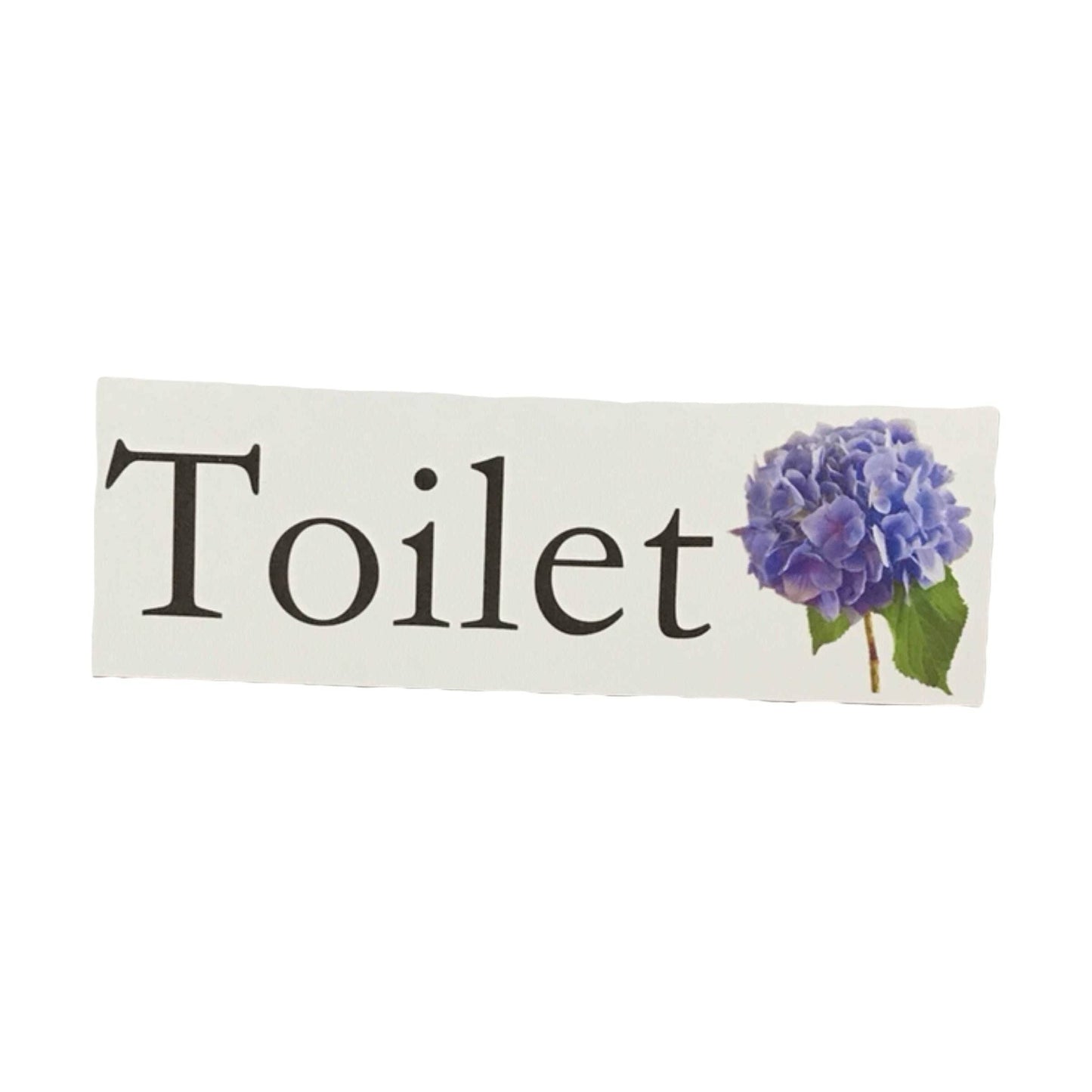 Hydrangea Flower Door Sign Toilet Laundry Bathroom - The Renmy Store Homewares & Gifts 