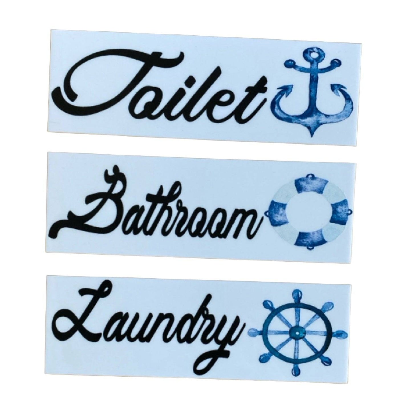 Nautical Boat Door Room Sign Toilet Laundry Bathroom - The Renmy Store Homewares & Gifts 