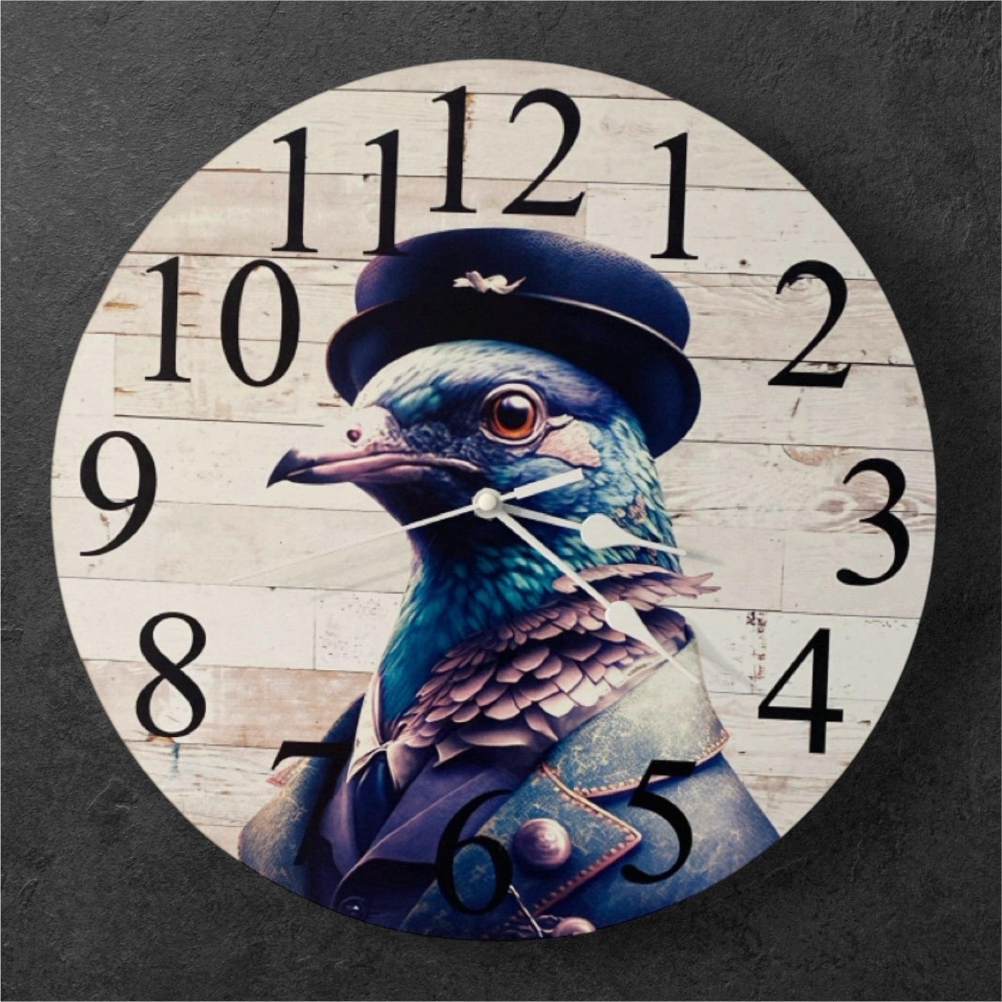 Clock Wall Pigeon Bird Vintage Retro Aussie Made