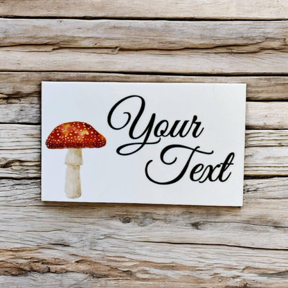 Mushroom Garden Custom Personalised Sign - The Renmy Store Homewares & Gifts 