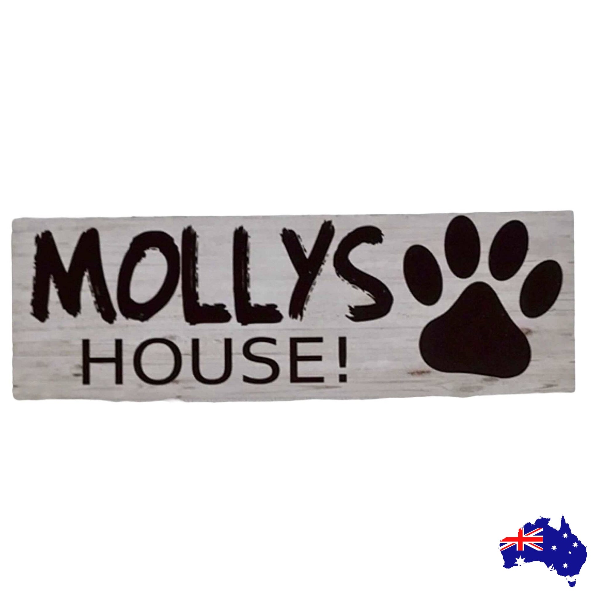 Dog Kennel House Custom Personalised Pets Name Sign - The Renmy Store Homewares & Gifts 