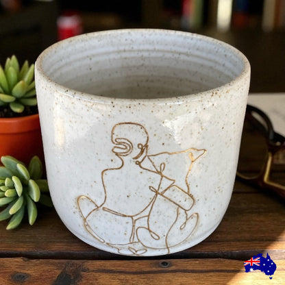 Mug Cup Dog Best Friend Pottery Ceramic Aussie Made