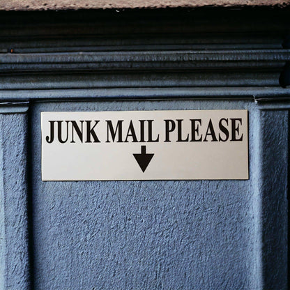 Junk Mail Please Mail Box Sign - The Renmy Store Homewares & Gifts 