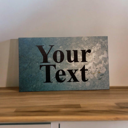 Rustic Grey Your Text Custom Wording Sign - The Renmy Store Homewares & Gifts 