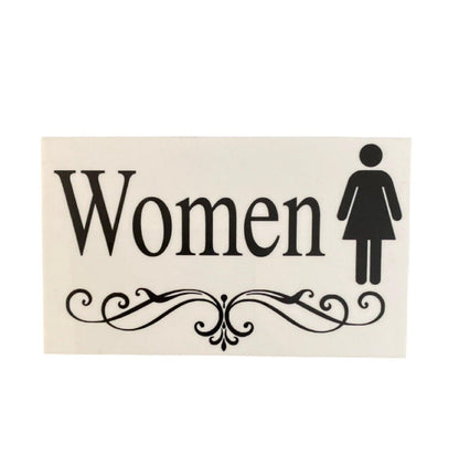 Toilet Door Women Men Vintage Scroll Sign - The Renmy Store Homewares & Gifts 