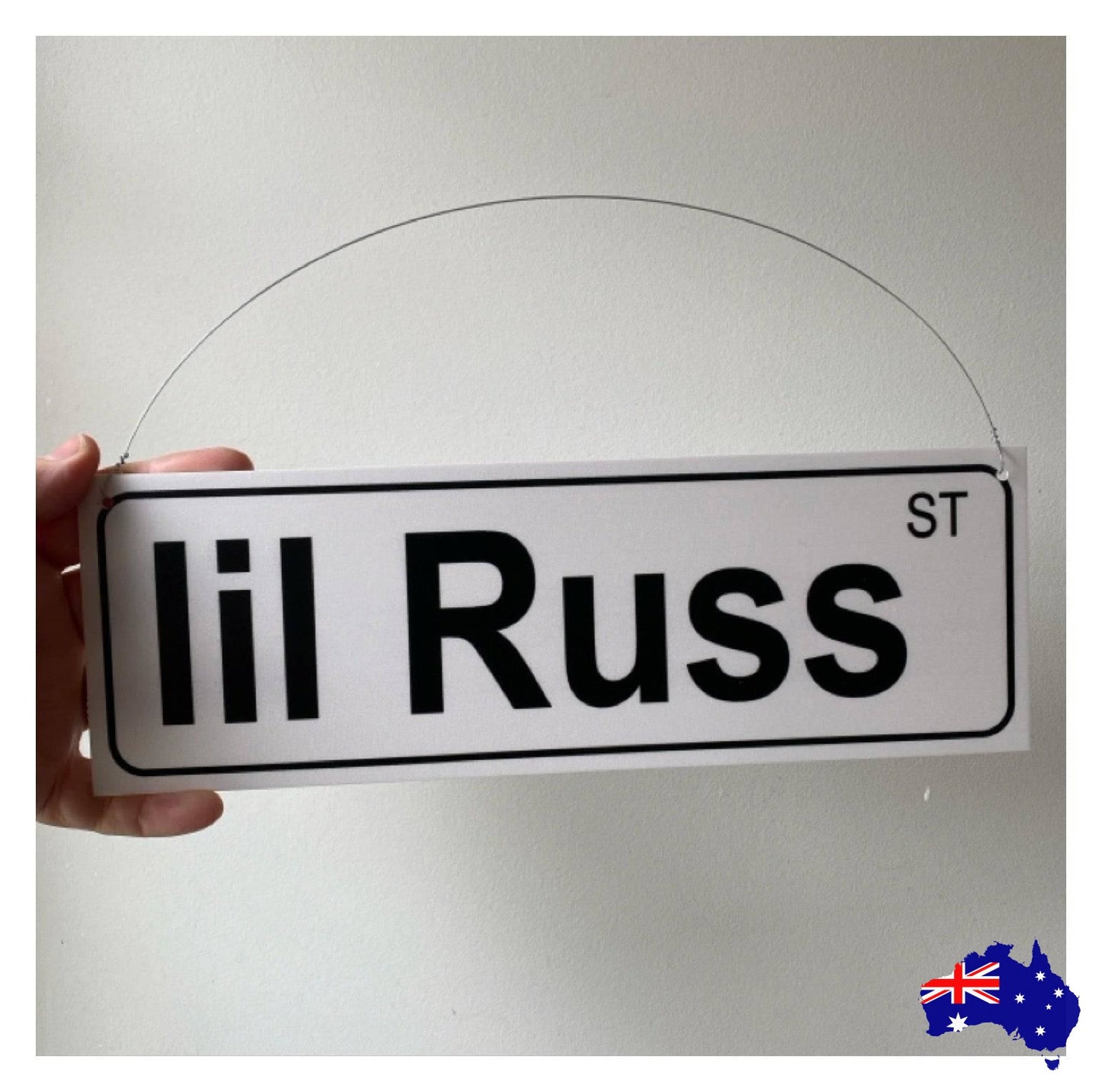 Street Grey Custom Personalised Sign - The Renmy Store Homewares & Gifts 