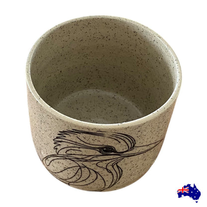 Mug Cup Kookaburra Bird Pottery Ceramic Aussie Made