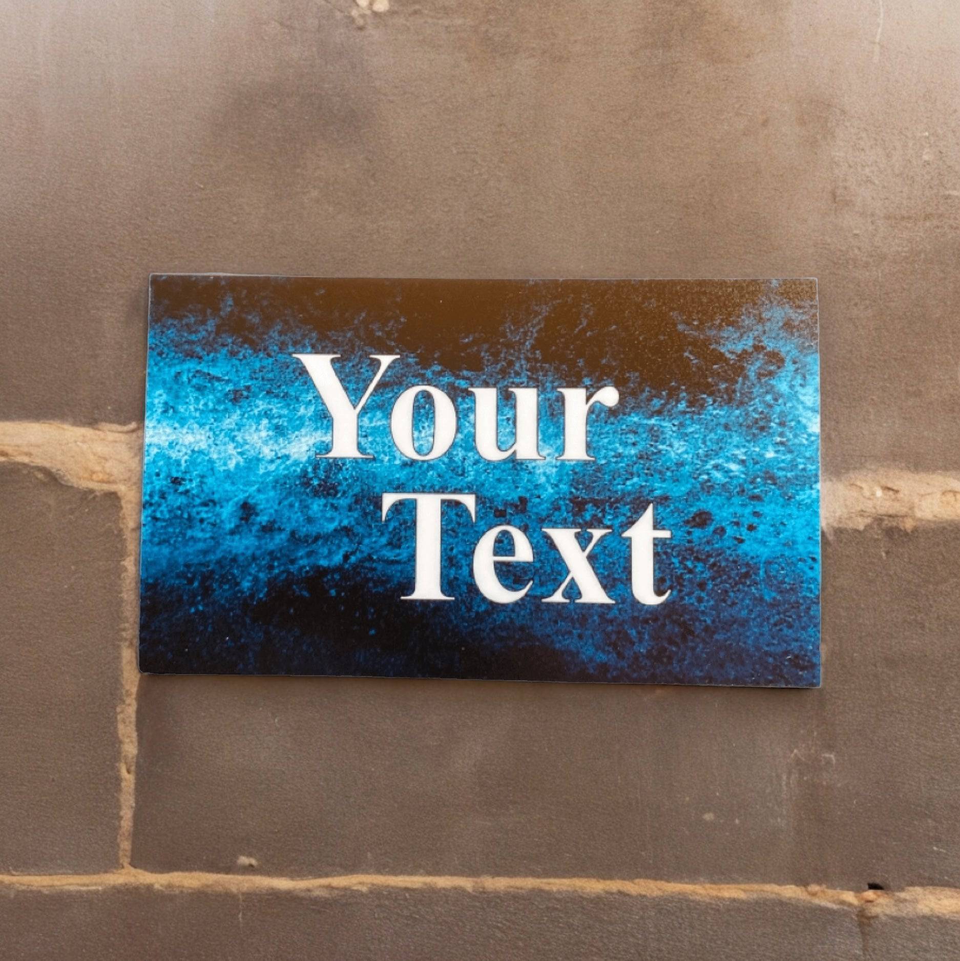 Blue Navy Custom Customized Text Sign - The Renmy Store Homewares & Gifts 