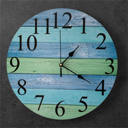 Clock Wall Sage Green Blue Wood Rustic Aussie Made