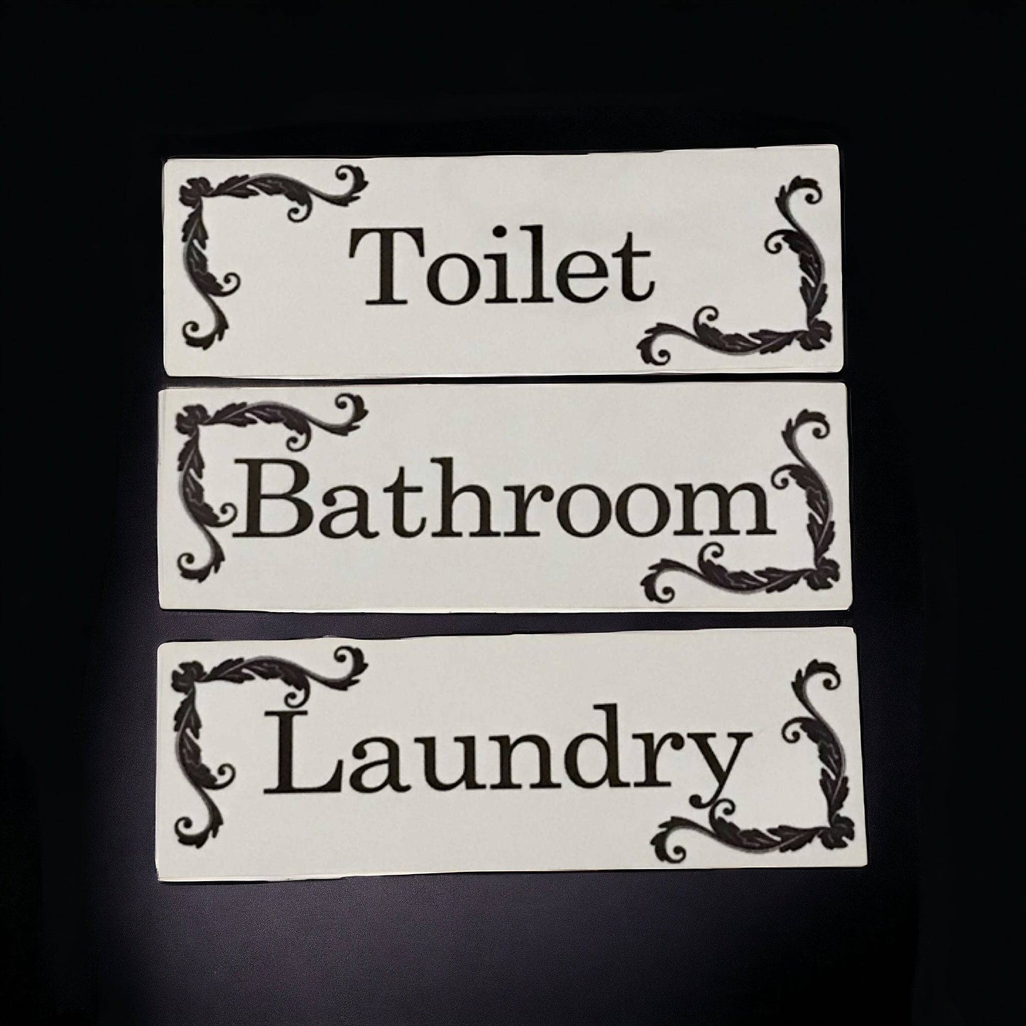 French Toilet Laundry Bathroom Door Sign - The Renmy Store Homewares & Gifts 