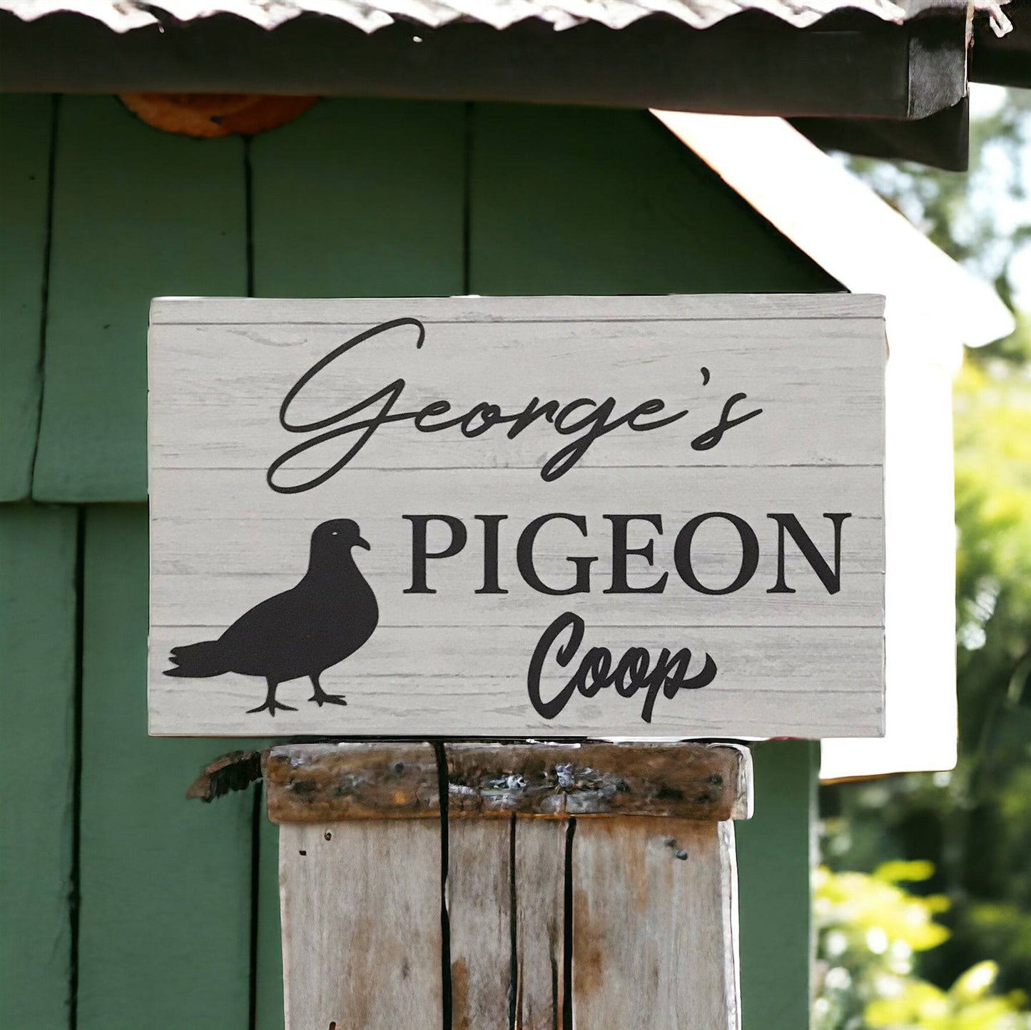 Pigeon Coop Personalised Custom Sign - The Renmy Store Homewares & Gifts 