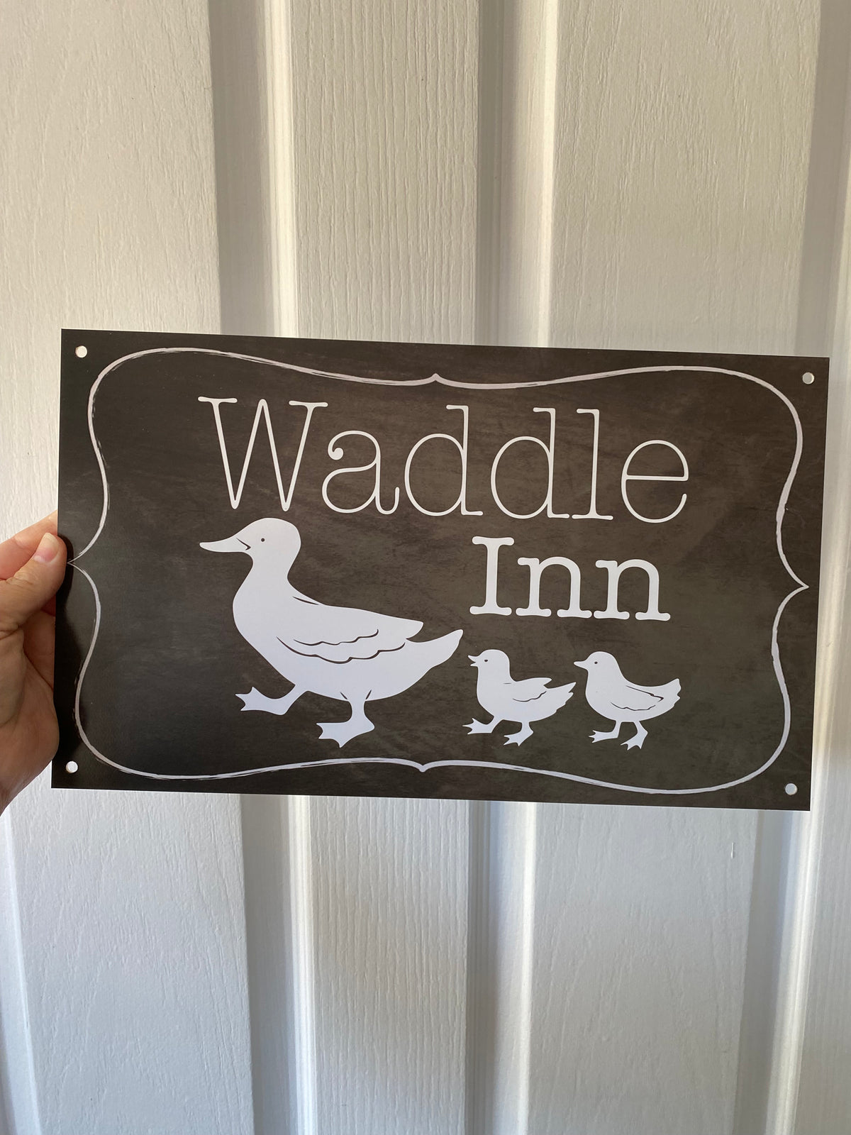 Waddle Inn Duck Sign - Family Duck House Sign - Australian Made