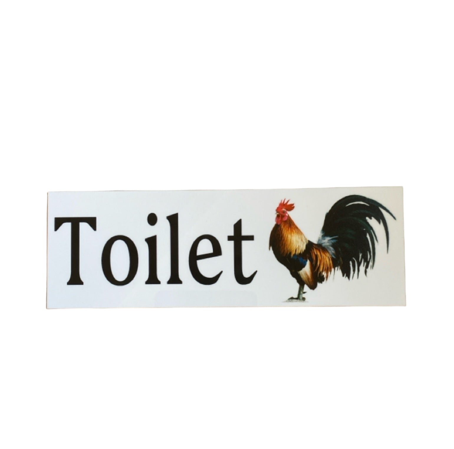 Rooster Toilet Laundry Bathroom Sign - The Renmy Store Homewares & Gifts 