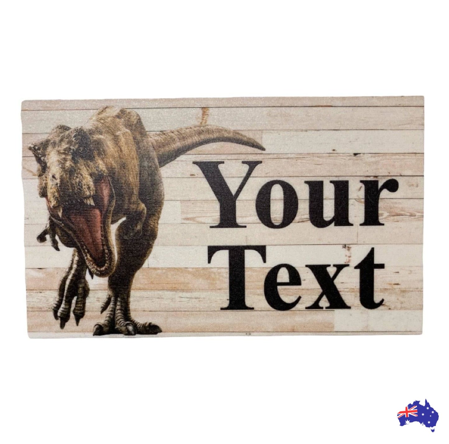 Dinosaur Custom Personalised Rustic Sign - The Renmy Store Homewares & Gifts 