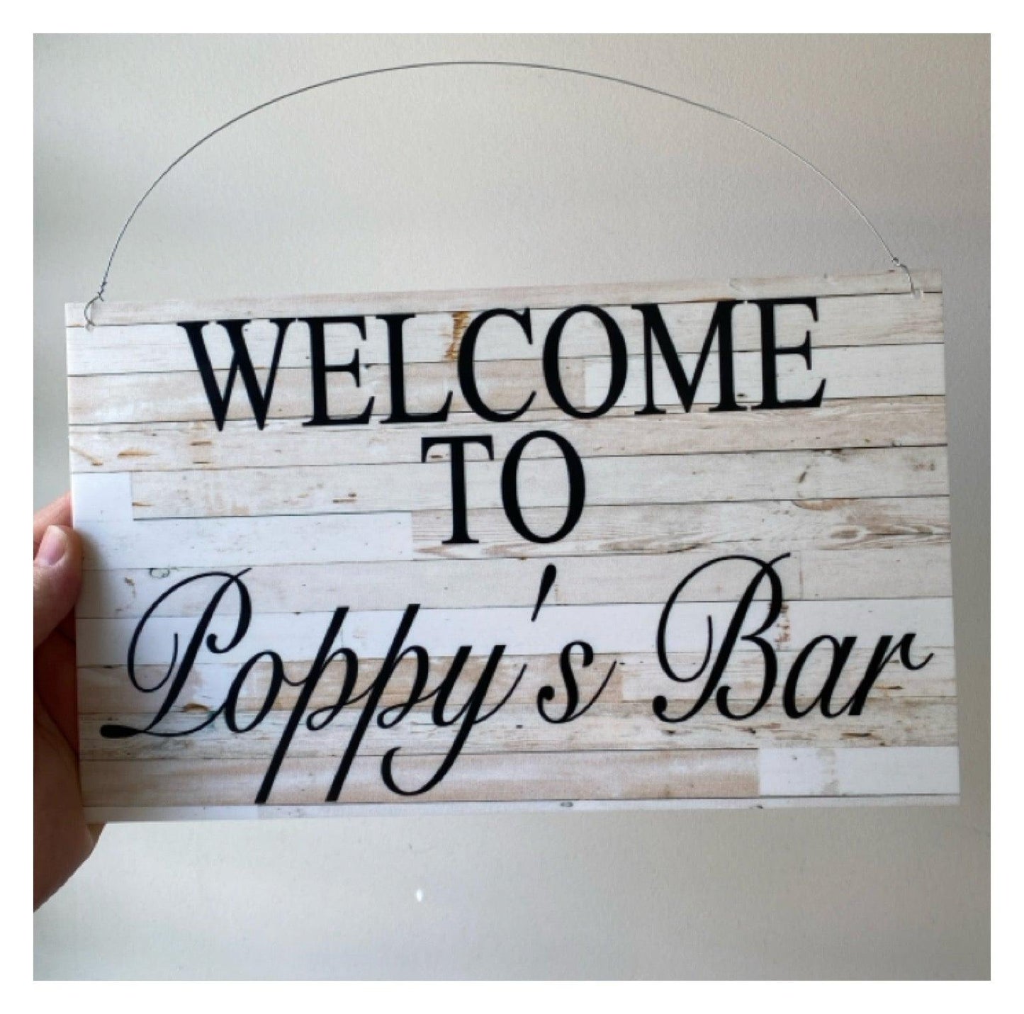 Welcome Custom Personalised Sign