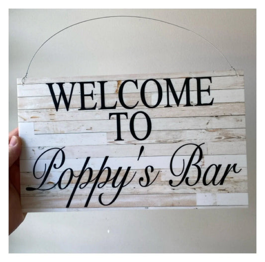Welcome Custom Personalised Sign - The Renmy Store Homewares & Gifts 