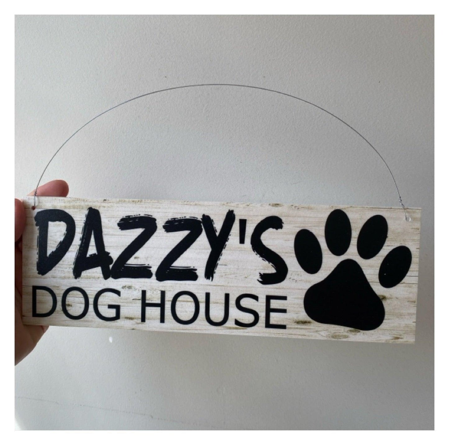 Dog Kennel House Custom Personalised Pets Name Sign