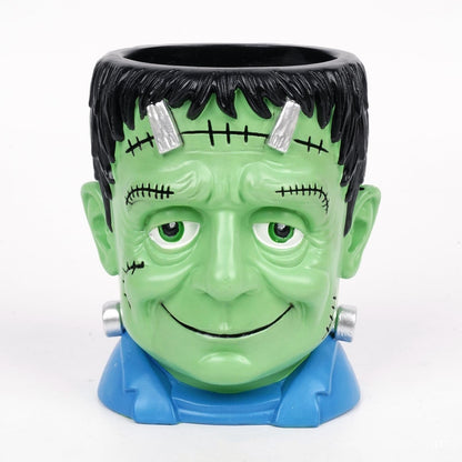 Planter Pot Pen Holder Garden Zombie Ghost Frankenstein Decoration