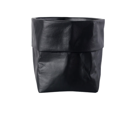 Rustic Bag Planter Pot - Ceramic Paper Bag Flower Pot