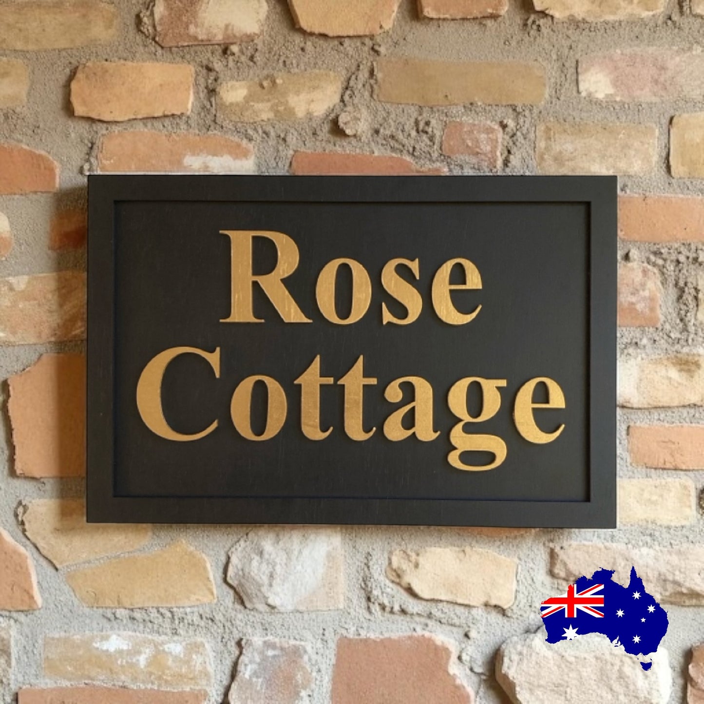Cottage House Residence Timber Wood Custom Personalised Large Sign