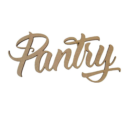 Pantry Word Sign MDF DIY Wooden - The Renmy Store Homewares & Gifts 