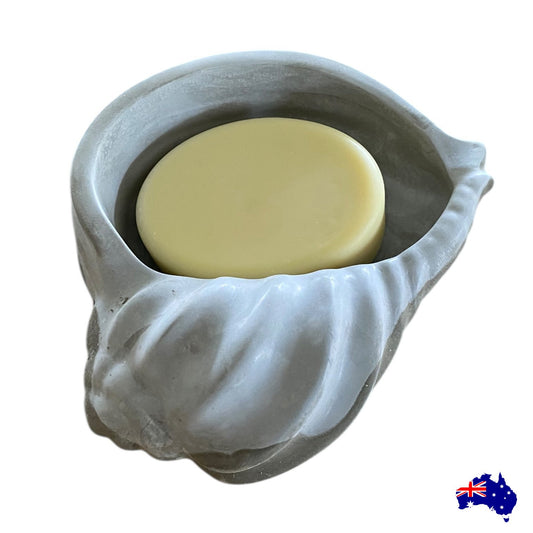 Soap Holder Dish Shell Ocean Aussie Handmade Concrete