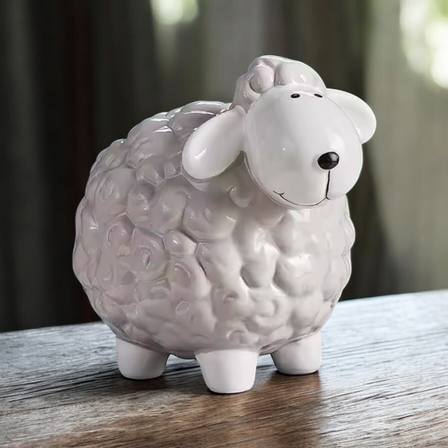 Sheep Ewe Money Box Piggy Bank Savings Ornament