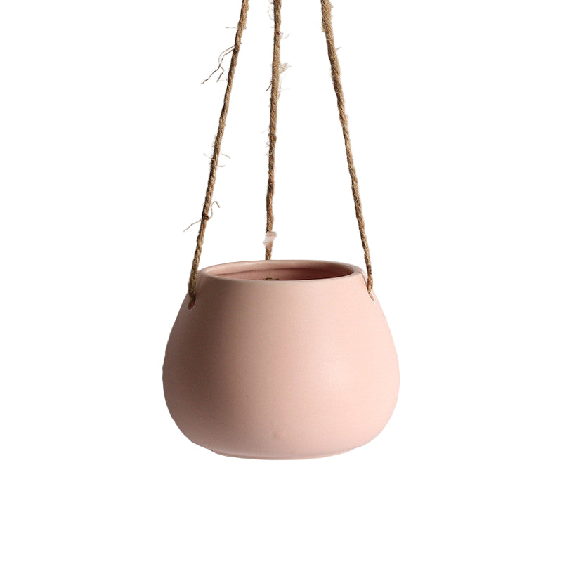Hanging Planter Pot Black Pink Blue White