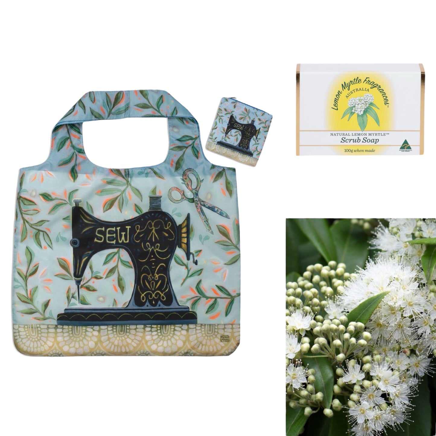 Lemon Myrtle Soap Allen Designs Bag Sewing Stitch Gift