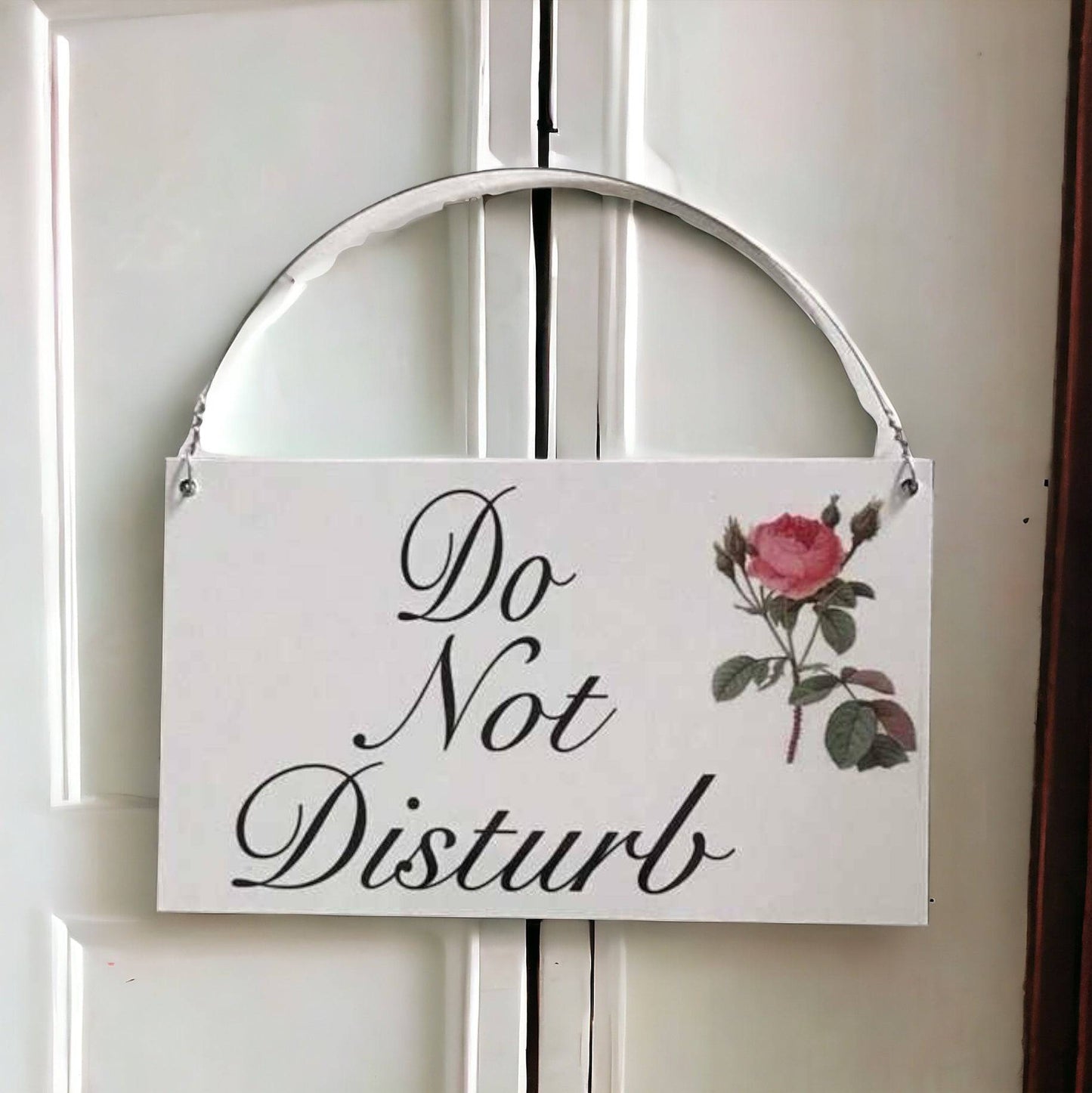 Do Not Disturb Make Up My Room Double Sided Rose Sign - The Renmy Store Homewares & Gifts 