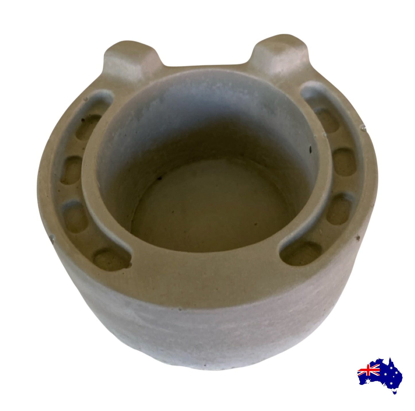 Planter Pot Horseshoe Horse Aussie Handmade Concrete