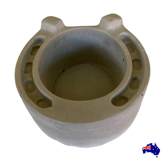 Planter Pot Horseshoe Horse Aussie Handmade Concrete