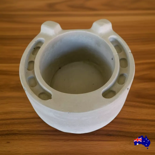 Planter Pot Horseshoe Horse Aussie Handmade Concrete