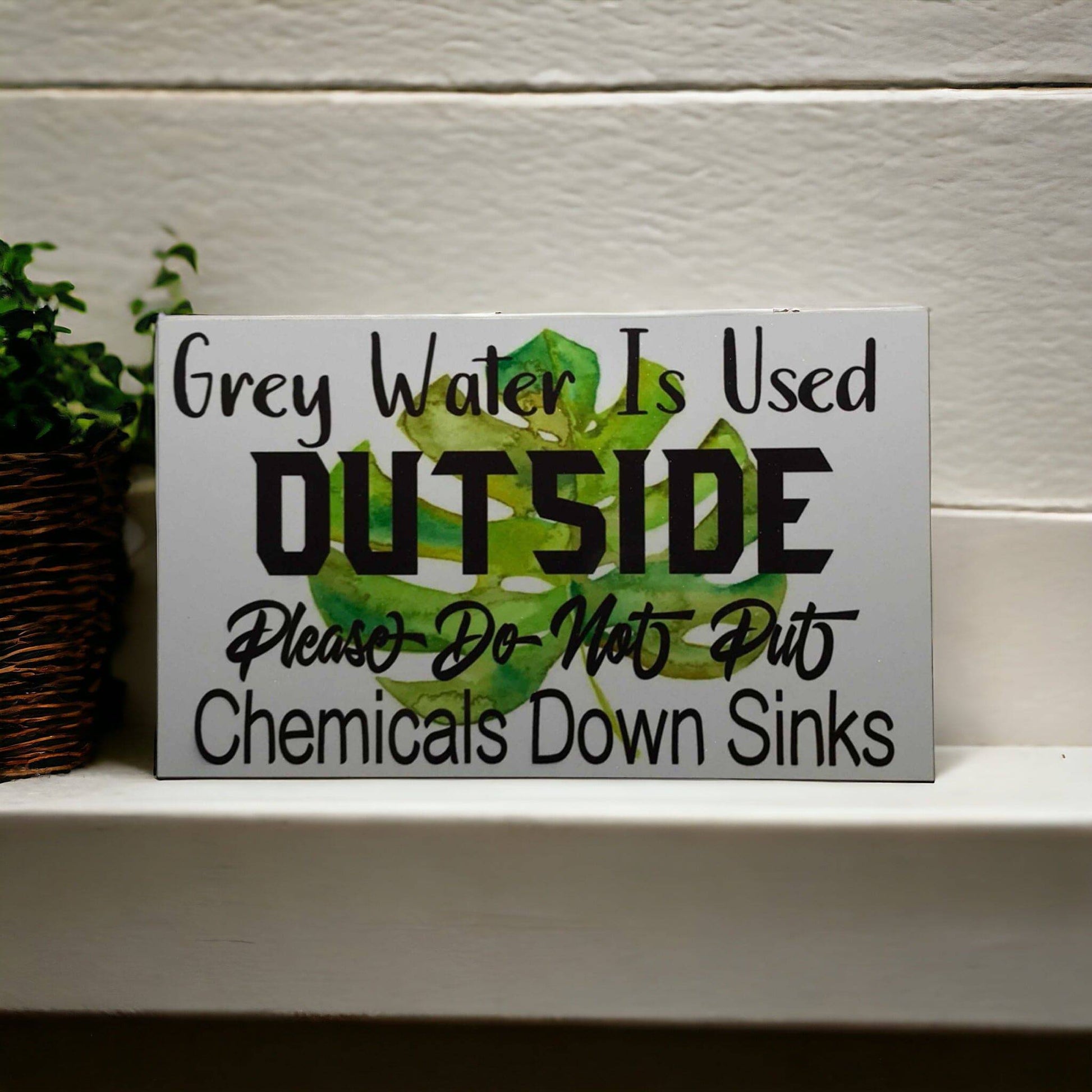 Chemical Free Home Water Tank Garden Sign - The Renmy Store Homewares & Gifts 