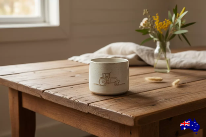 Tractor Mug Cup Pottery Ceramic Aussie Made