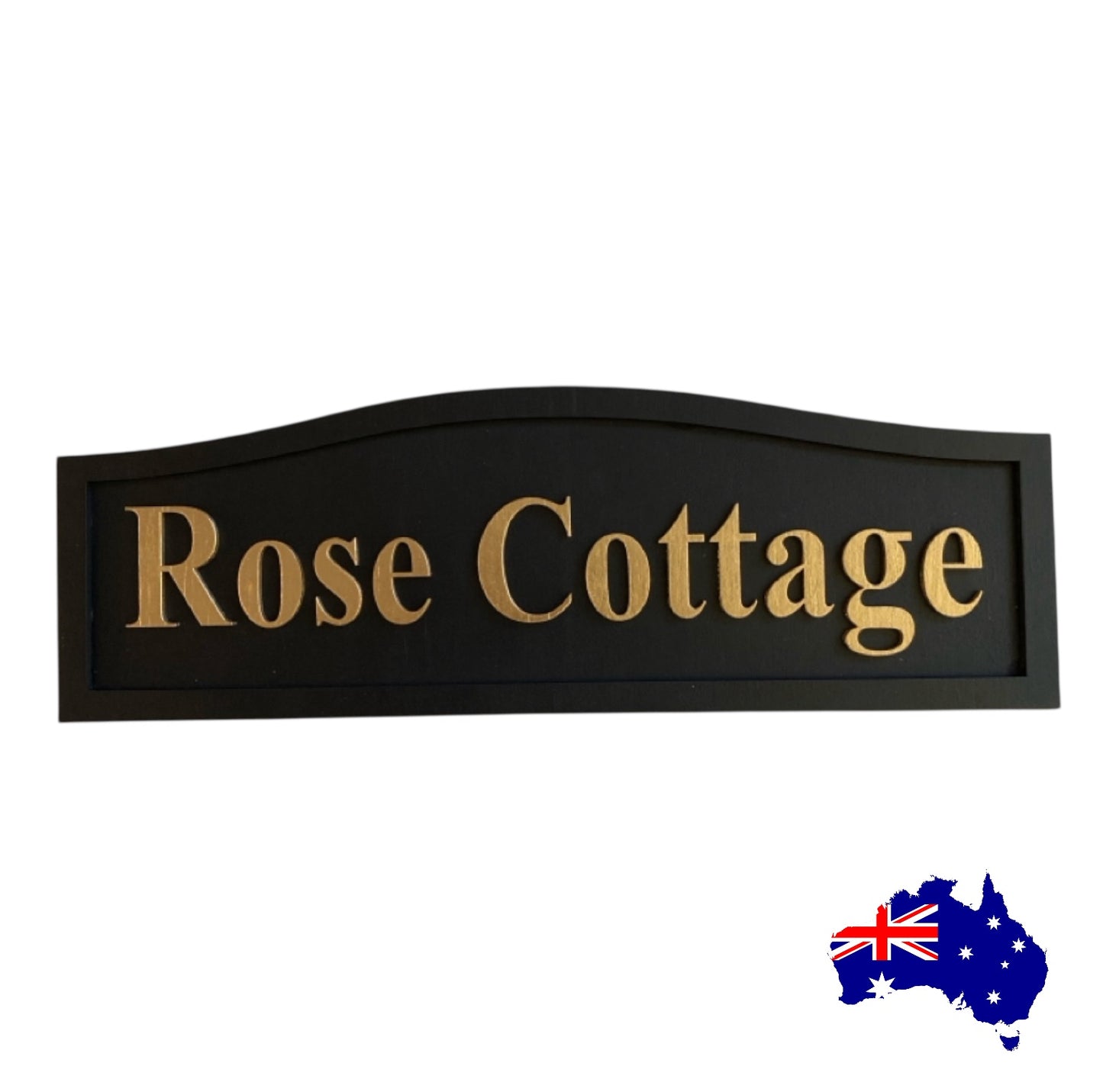 Cottage House Residence Timber Wood Custom Personalised Sign