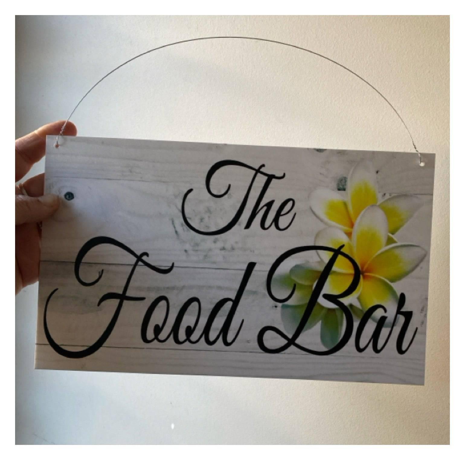 Frangipani Custom Wording Text Name Sign - The Renmy Store Homewares & Gifts 