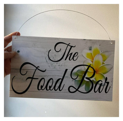 Frangipani Custom Wording Text Name Sign - The Renmy Store Homewares & Gifts 