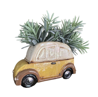 Beetle VW Funky Pot Plant Planter Yellow - The Renmy Store Homewares & Gifts 