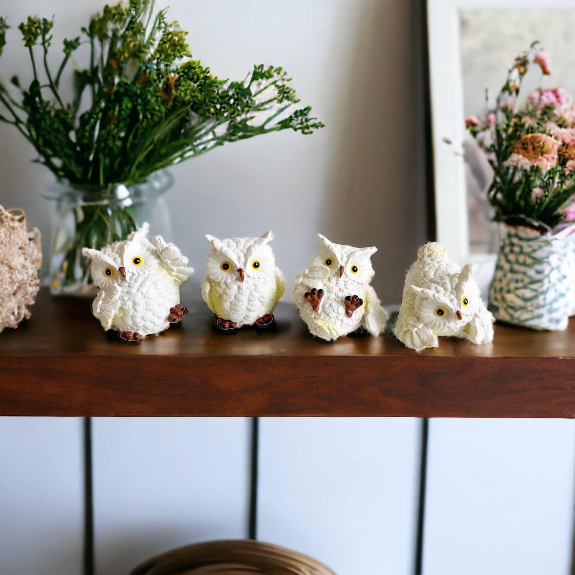 Owl Set of 4 Cheeky Birds - The Renmy Store Homewares & Gifts 