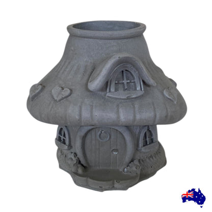 Planter Pot Vase Mushroom House Aussie Handmade Concrete