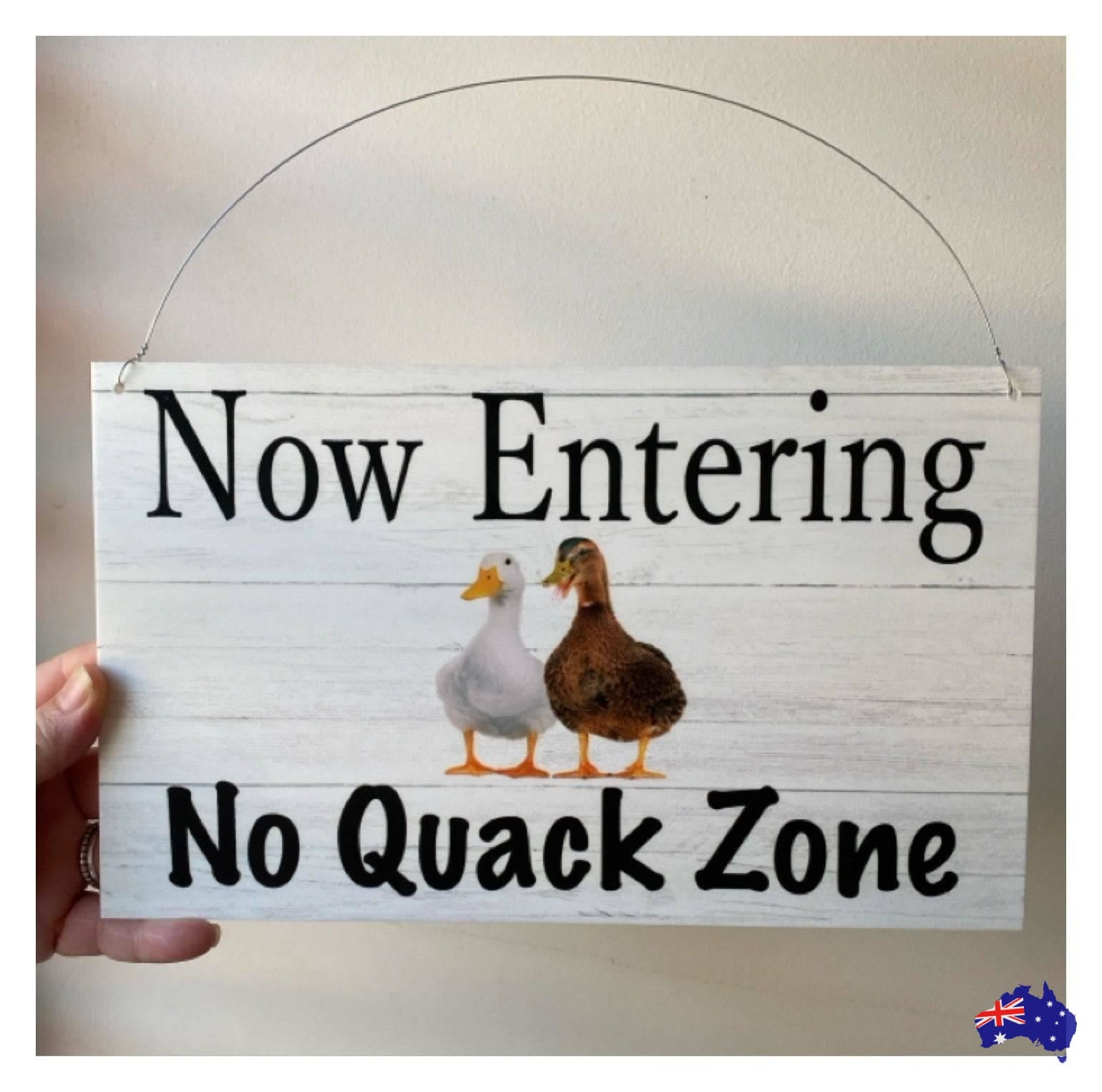 Duck Ducks Your Text Custom Wording Sign - The Renmy Store Homewares & Gifts 