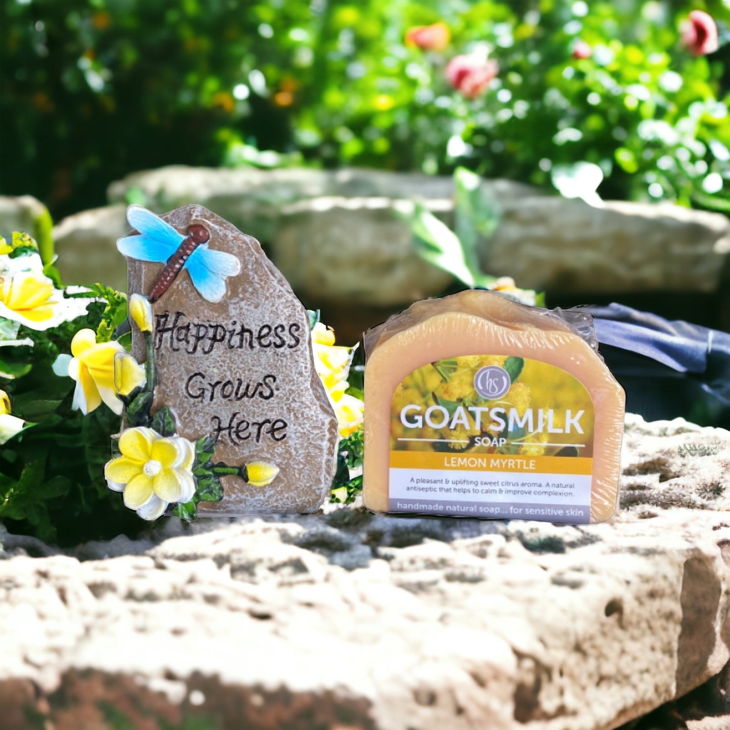 Garden Happiness Gardener Stone Goatmilk Soap Gift