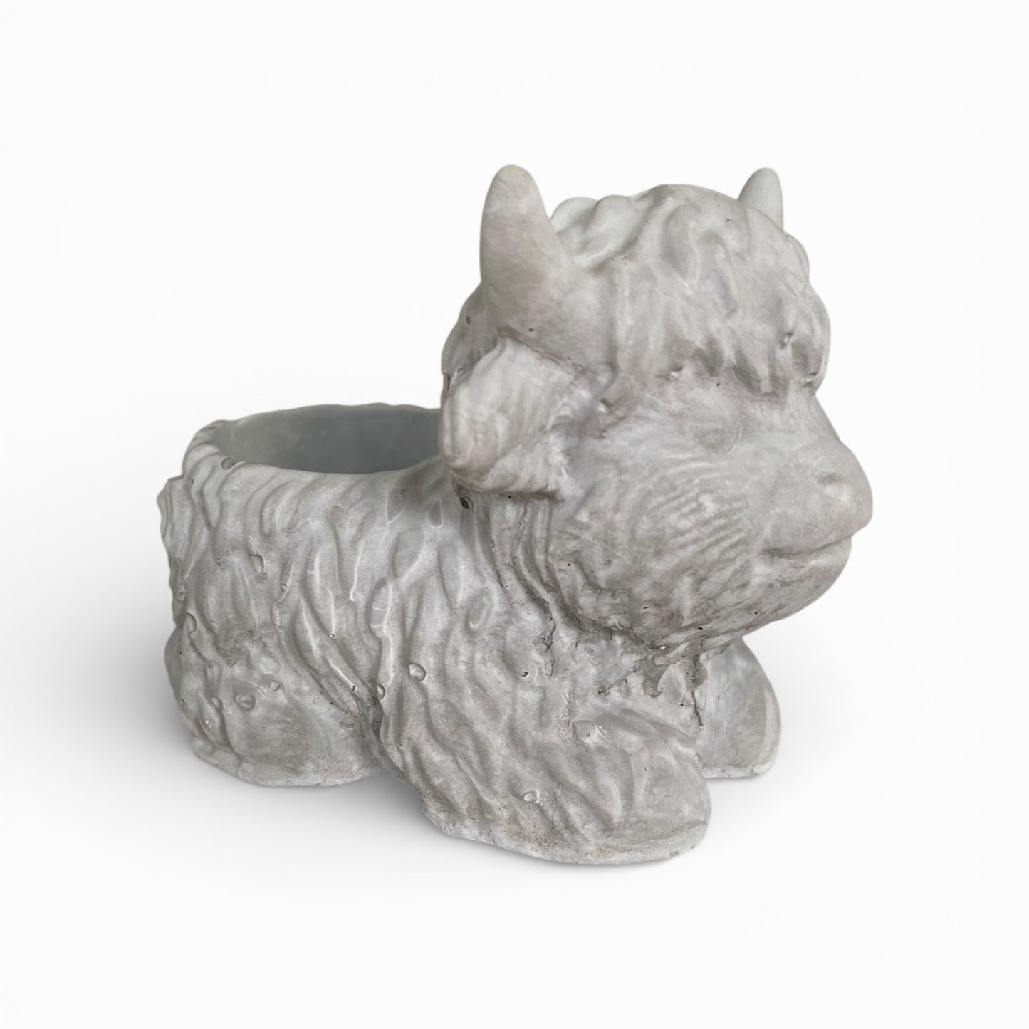 Highland Cow Planter Pot & Candle Holder | Handmade Concrete Farmhouse Aussie Made