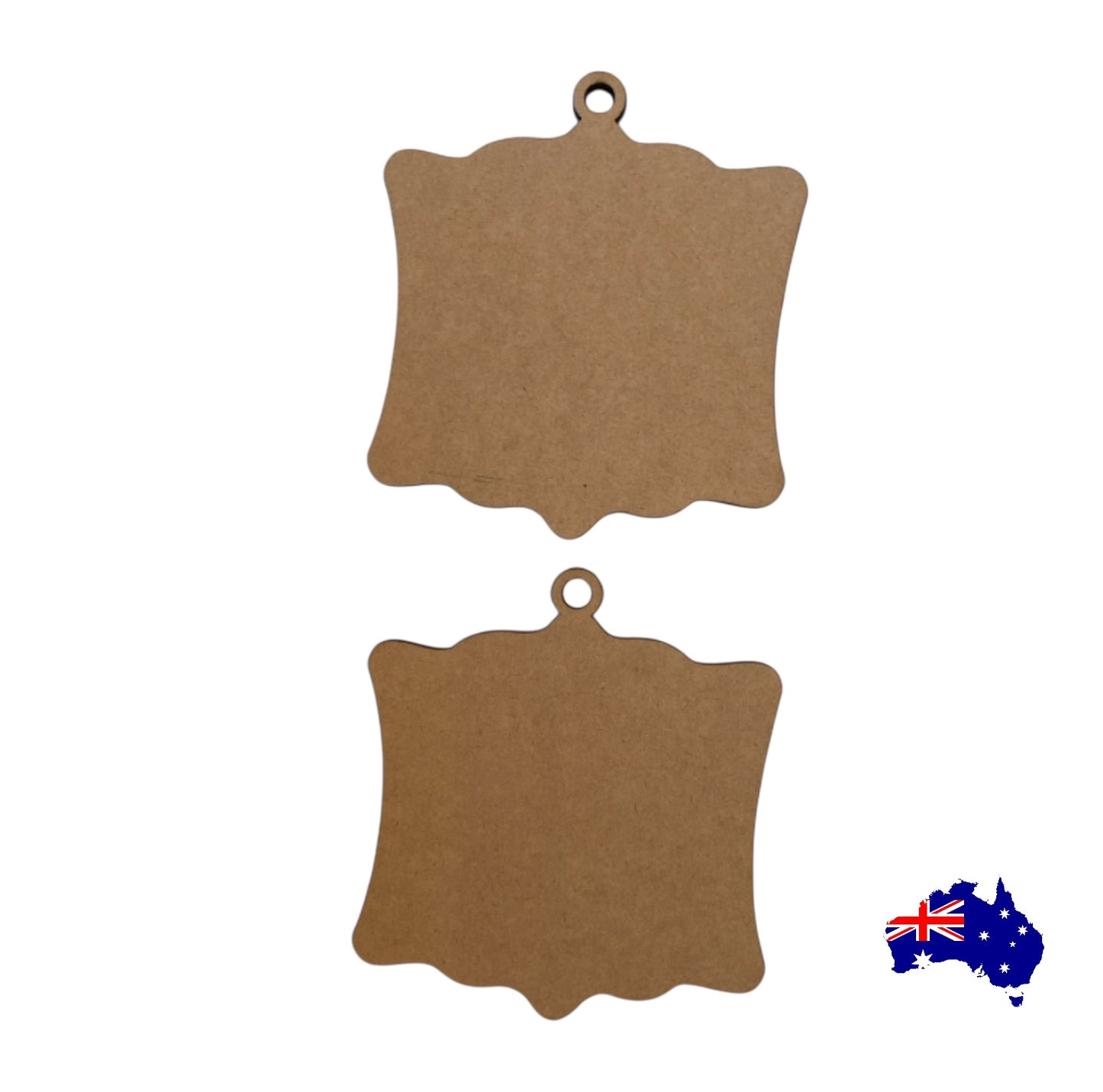 Hanging Frame Photo Sign x 2 MDF Christmas Craft Laser Cut Shape